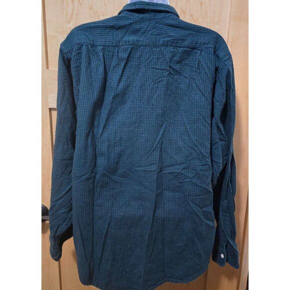 VTG L.L. Bean Womens Blue Plaid Flannel Button-Up Long-Sleeve Shirt Made in USA - Picture 4 of 9